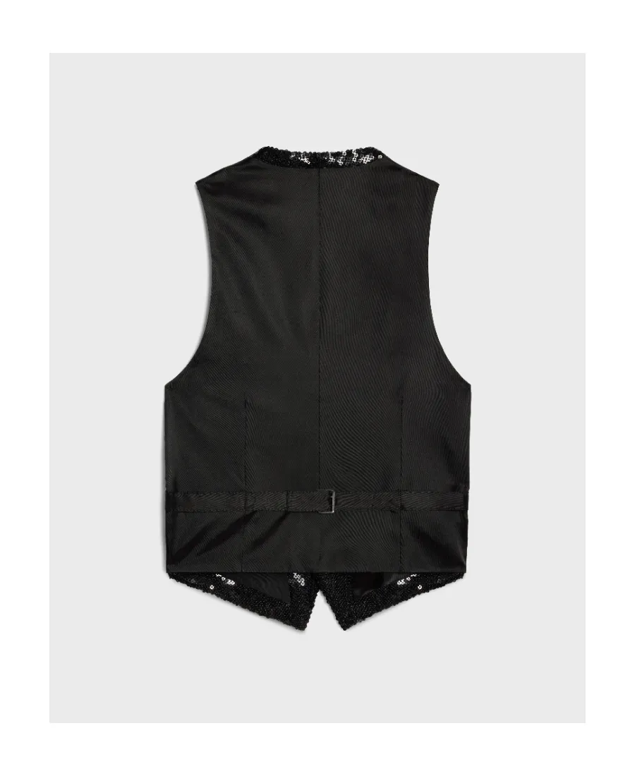 Embroidered Waistcoat In Sablé