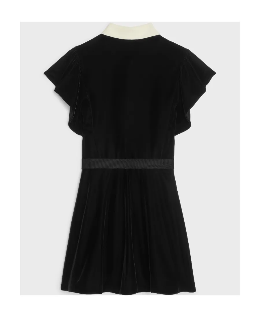 Mini Dress In Flowing Velvet