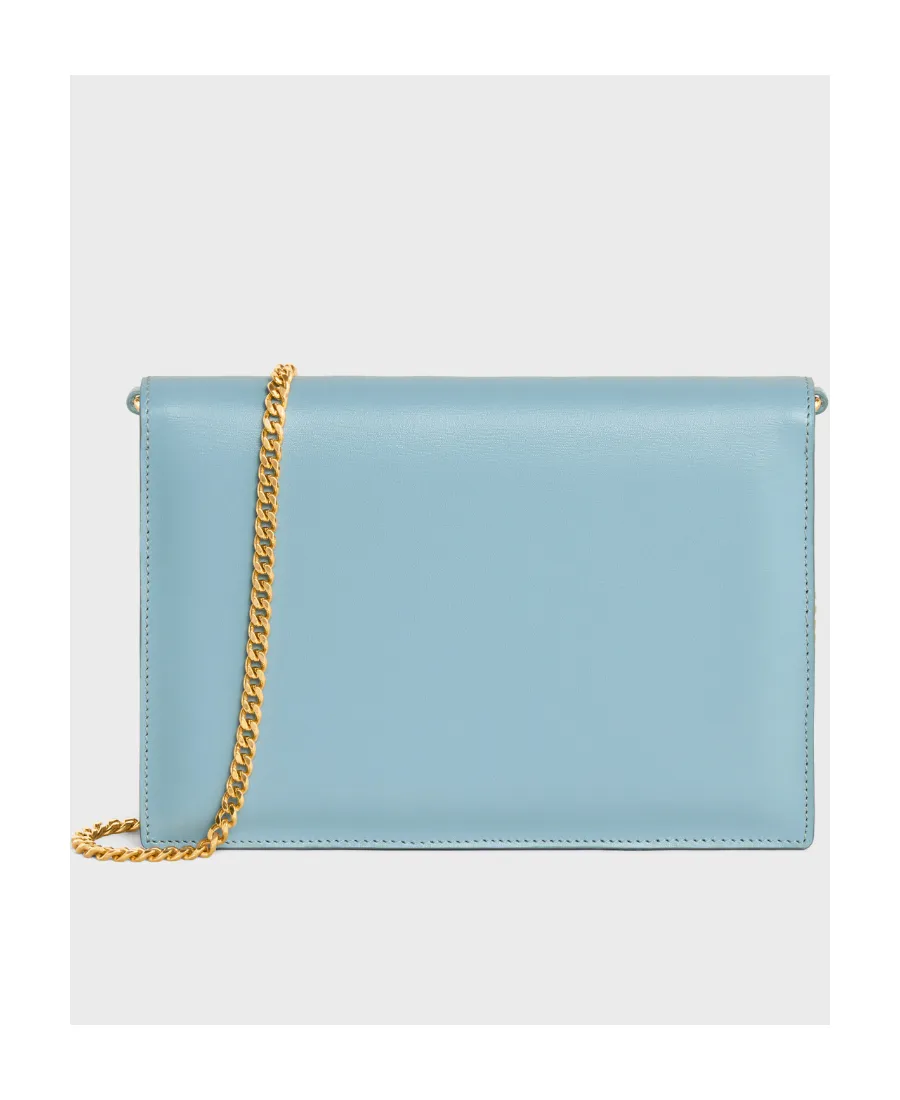 Triomphe Clutch In Shiny Calfskin