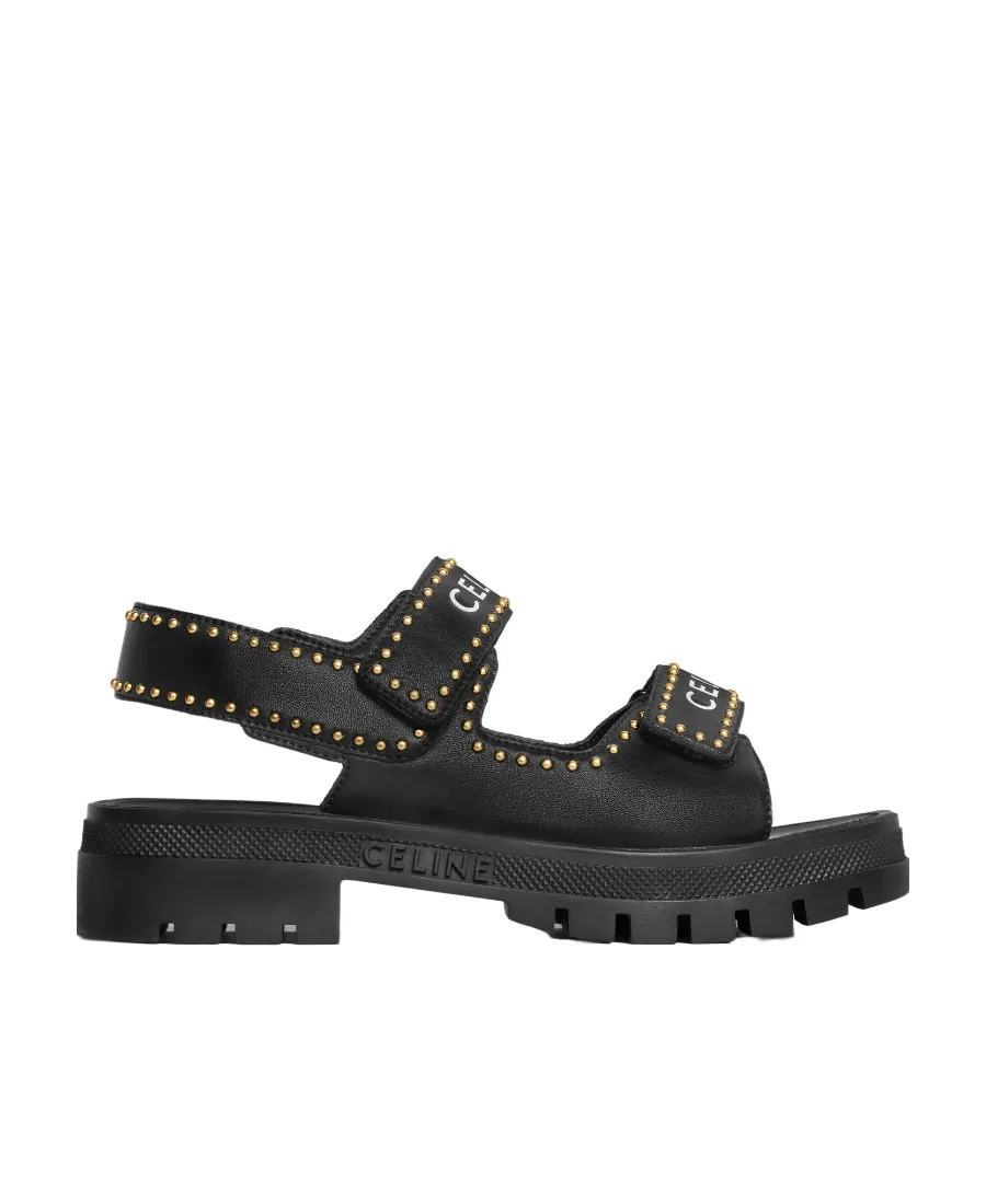 Leo Studded Chunky Sandal In Calfskin