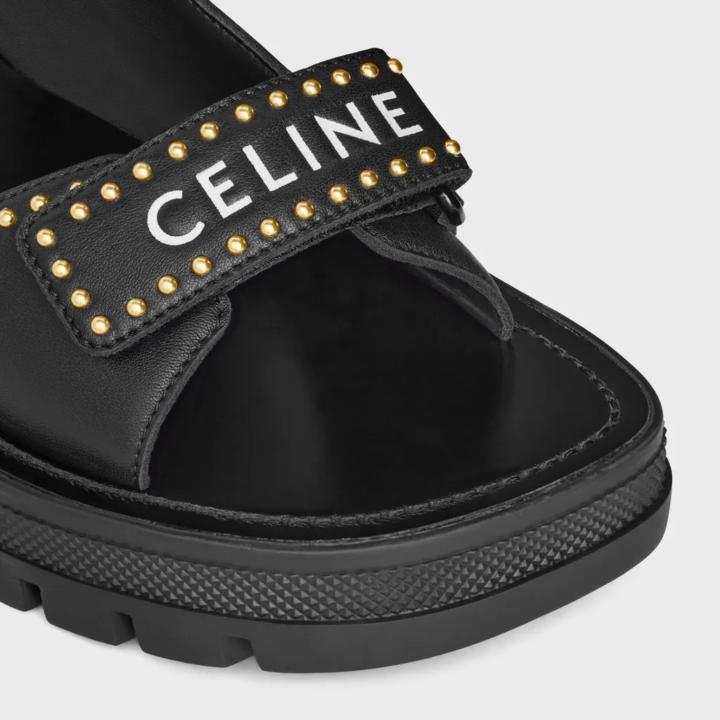 Leo Studded Chunky Sandal In Calfskin