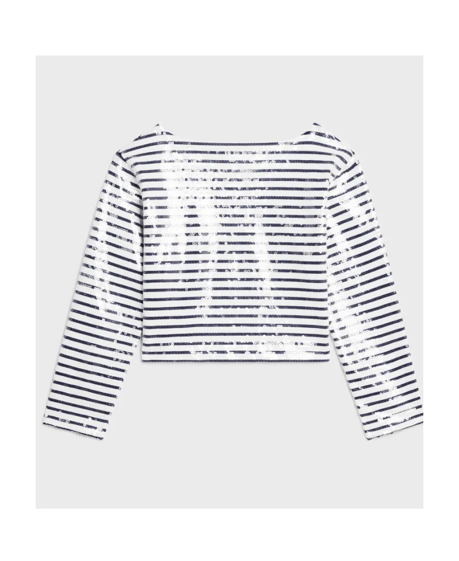 Embroidered MariniÈRe In Striped Cotton Jersey
