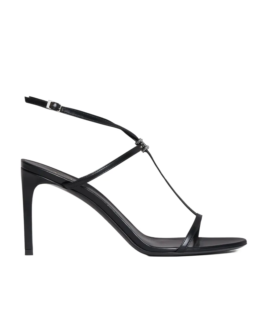 T-Bar Triomphe Sandal In Calfskin