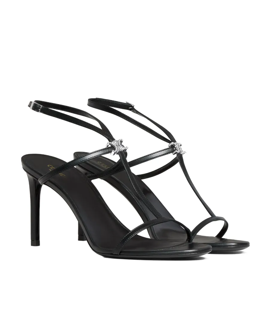 T-Bar Triomphe Sandal In Calfskin