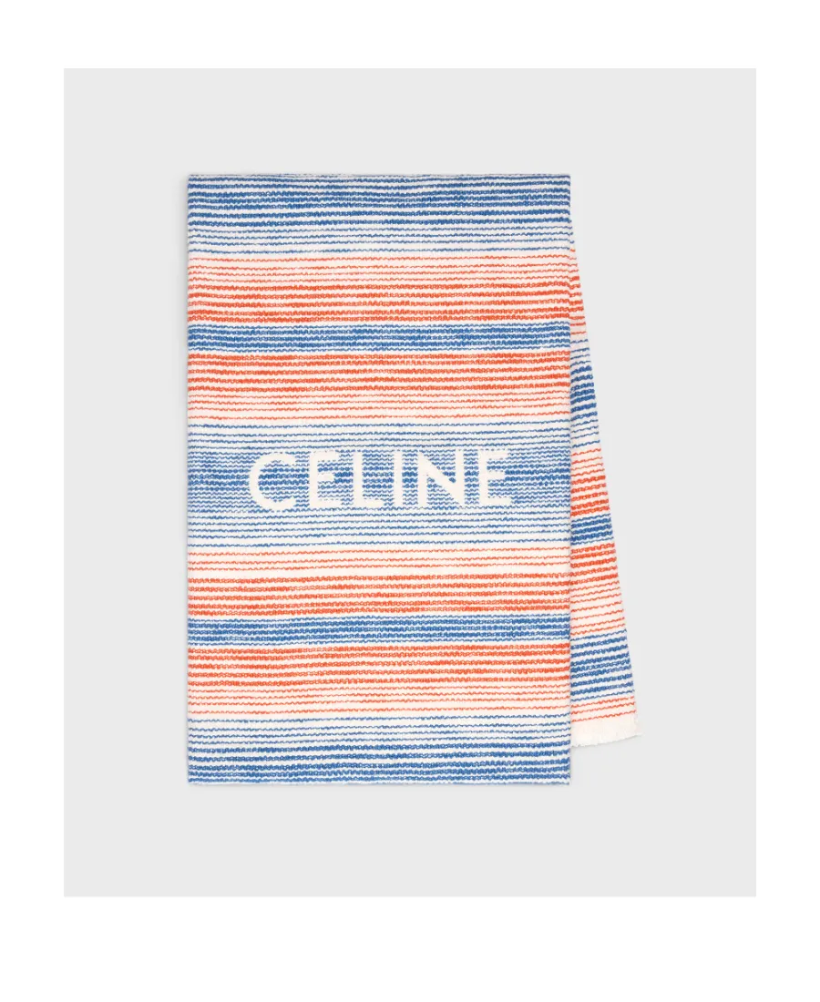 Beach Fouta In Multi-Stripe Cotton