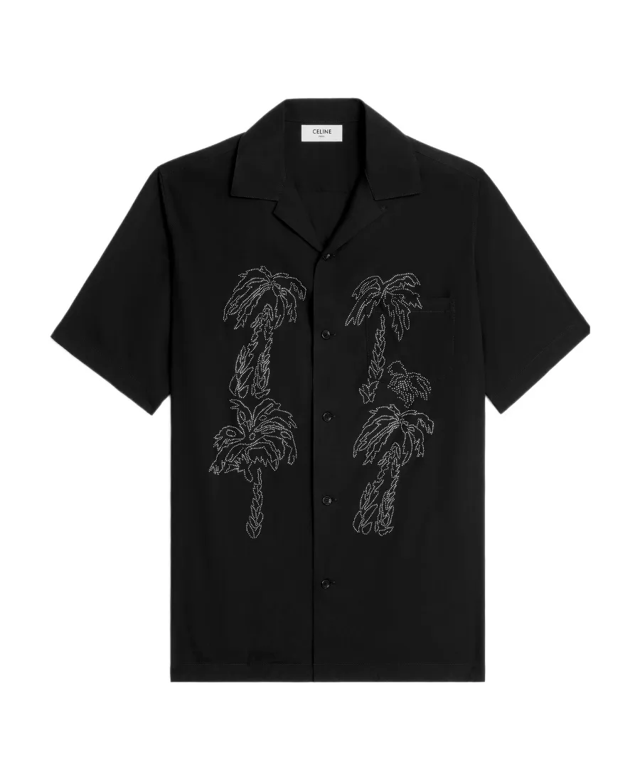 Embroidered Hawaiian Shirt