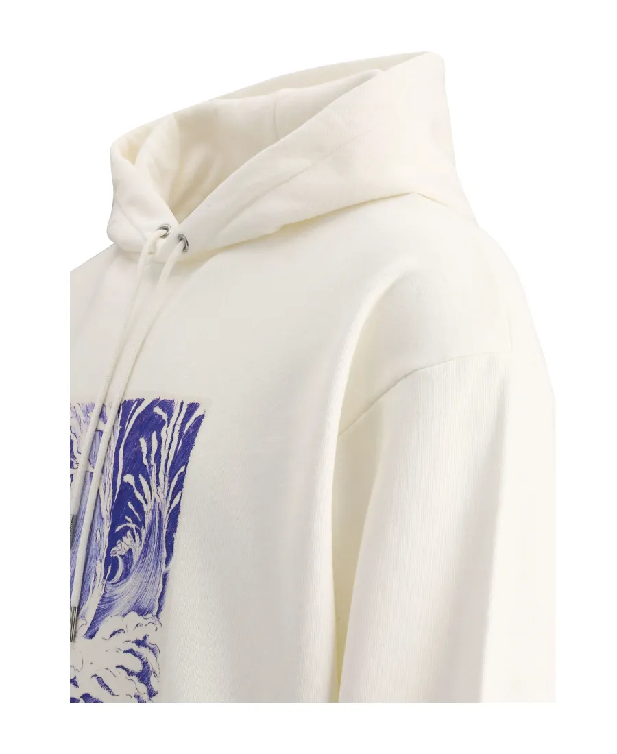 Loose Wave Hoodie In Cotton Fleece