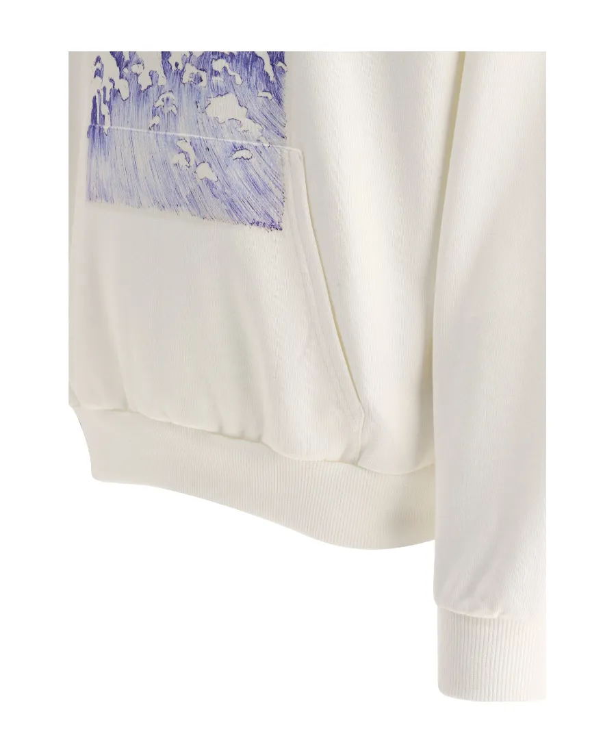 Loose Wave Hoodie In Cotton Fleece