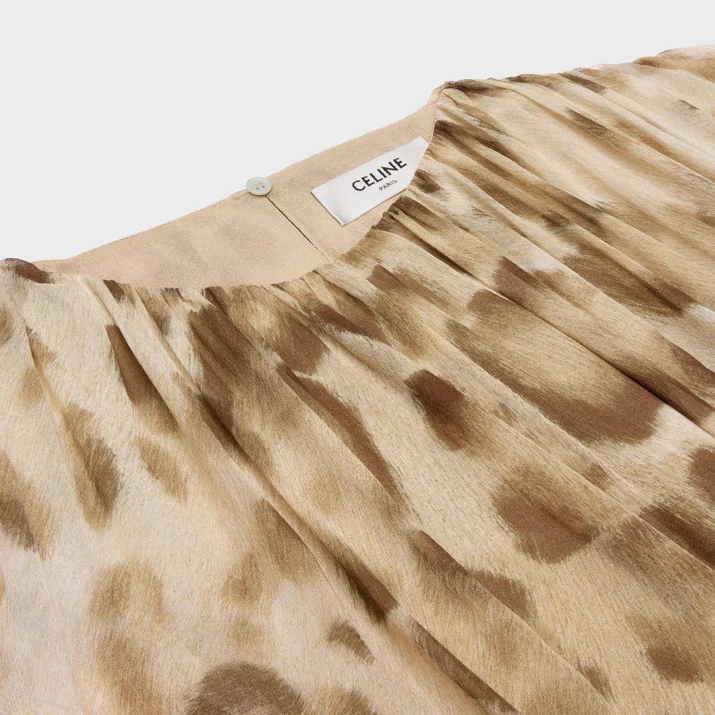 Draped Mini Dress In Silk Muslin