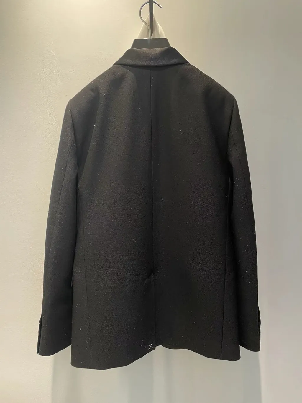 Jude Tux Jacket In Sequined Grain De Poudre