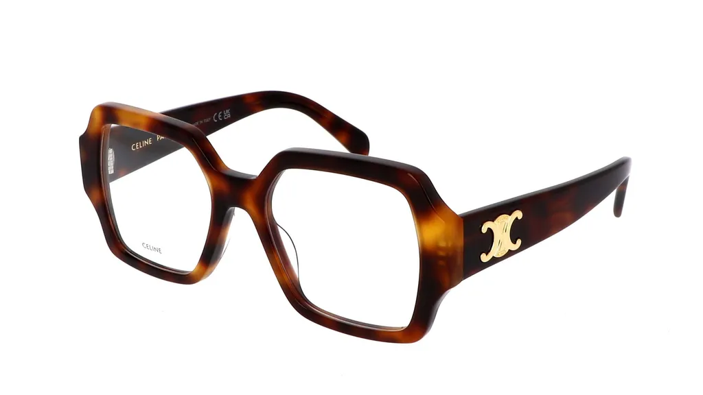 Triomphe Tortoiseshell-Effect Square-Frame Glasses