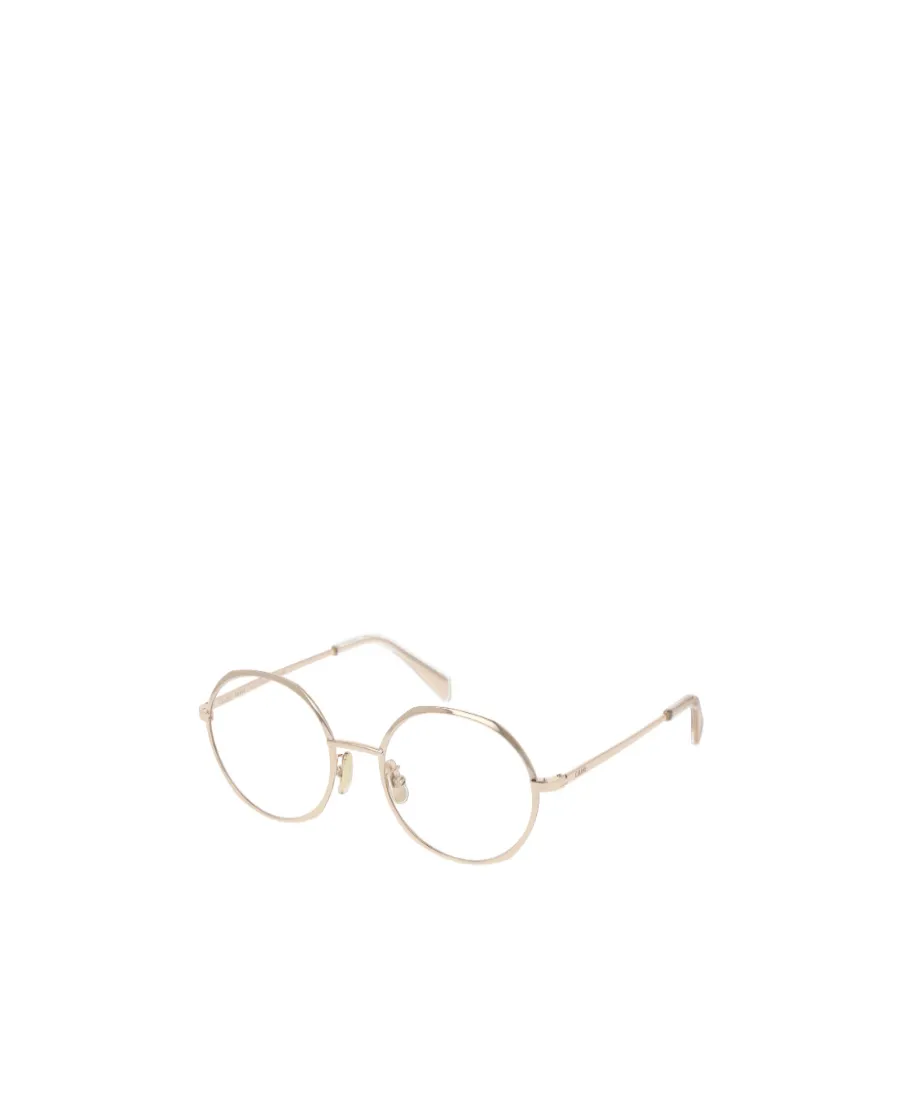 Metallic Round-Frame Glasses