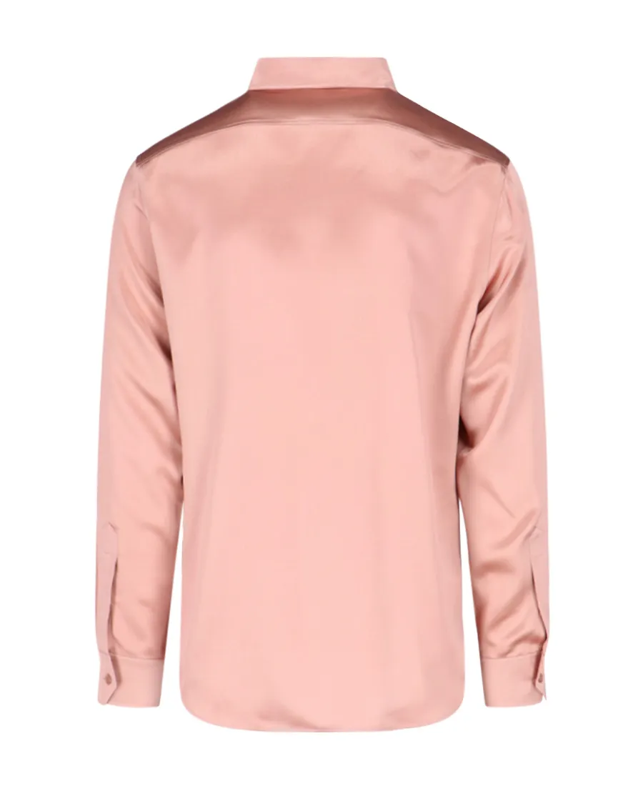 Loose Shirt In Satin Silk