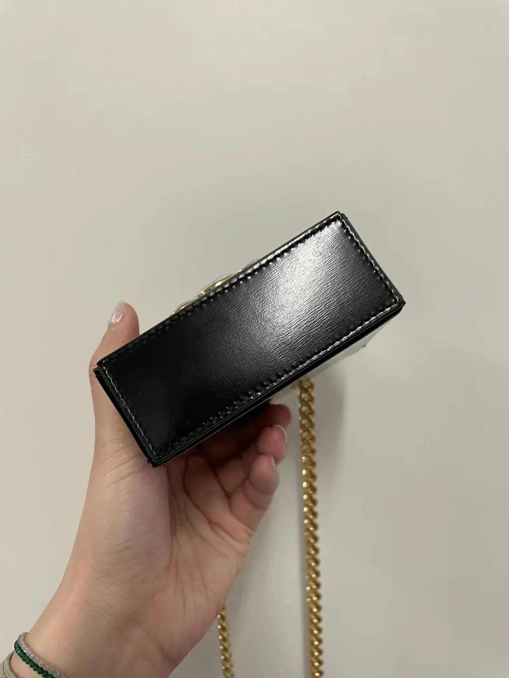 Mini Box Triomphe In Shiny Calfskin