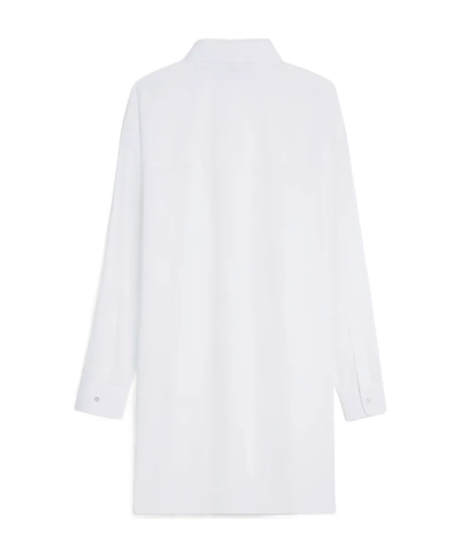 Painter Shirt Dress In Cotton Batiste