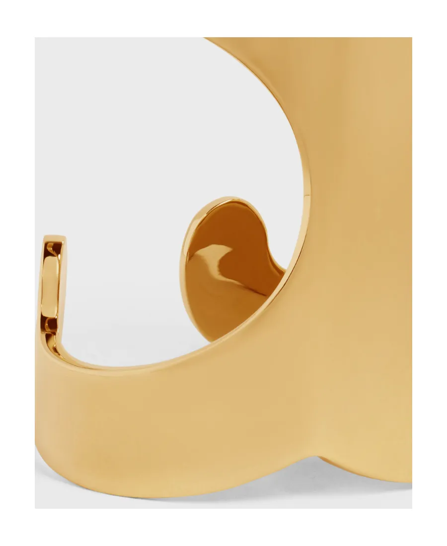 Triomphe Shadow Cuff In Brass With Gold Finish
