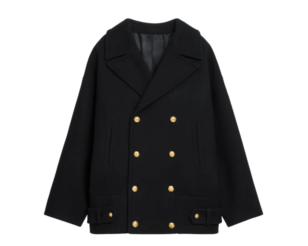 Egg-Shaped Peacoat In Felt