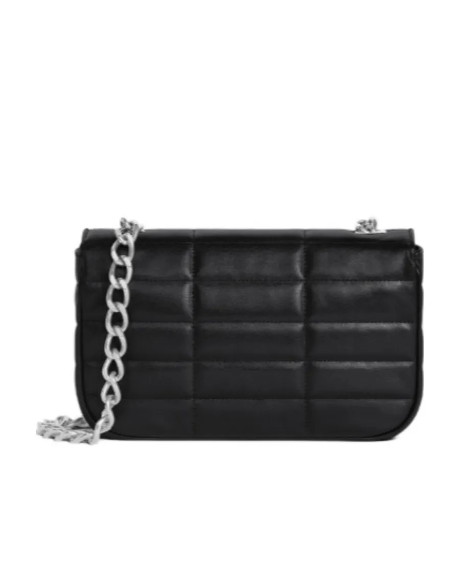Chain Shoulder Bag Matelasse Monochrome In Quilted Goatskin