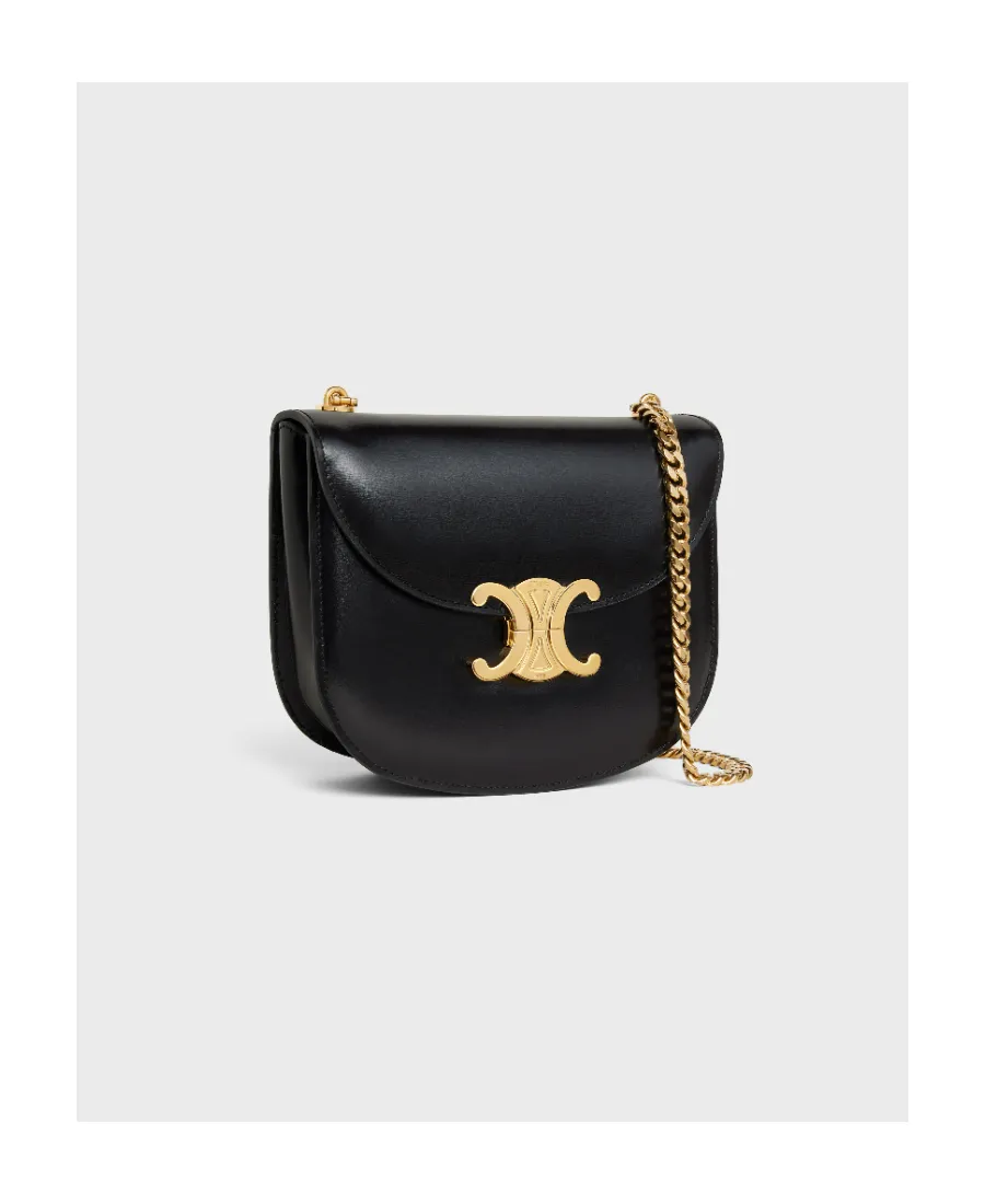 Teen Chain Besace Triomphe In Shiny Calfskin