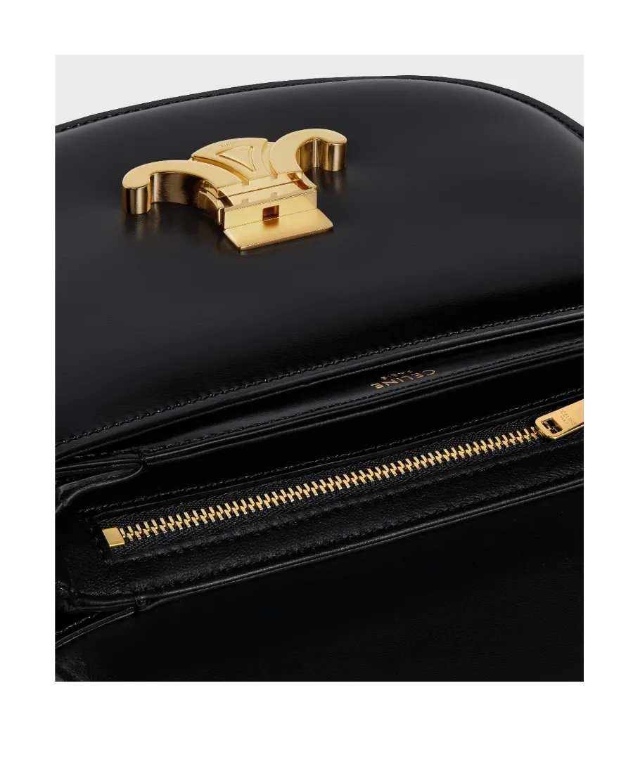 Teen Chain Besace Triomphe In Shiny Calfskin