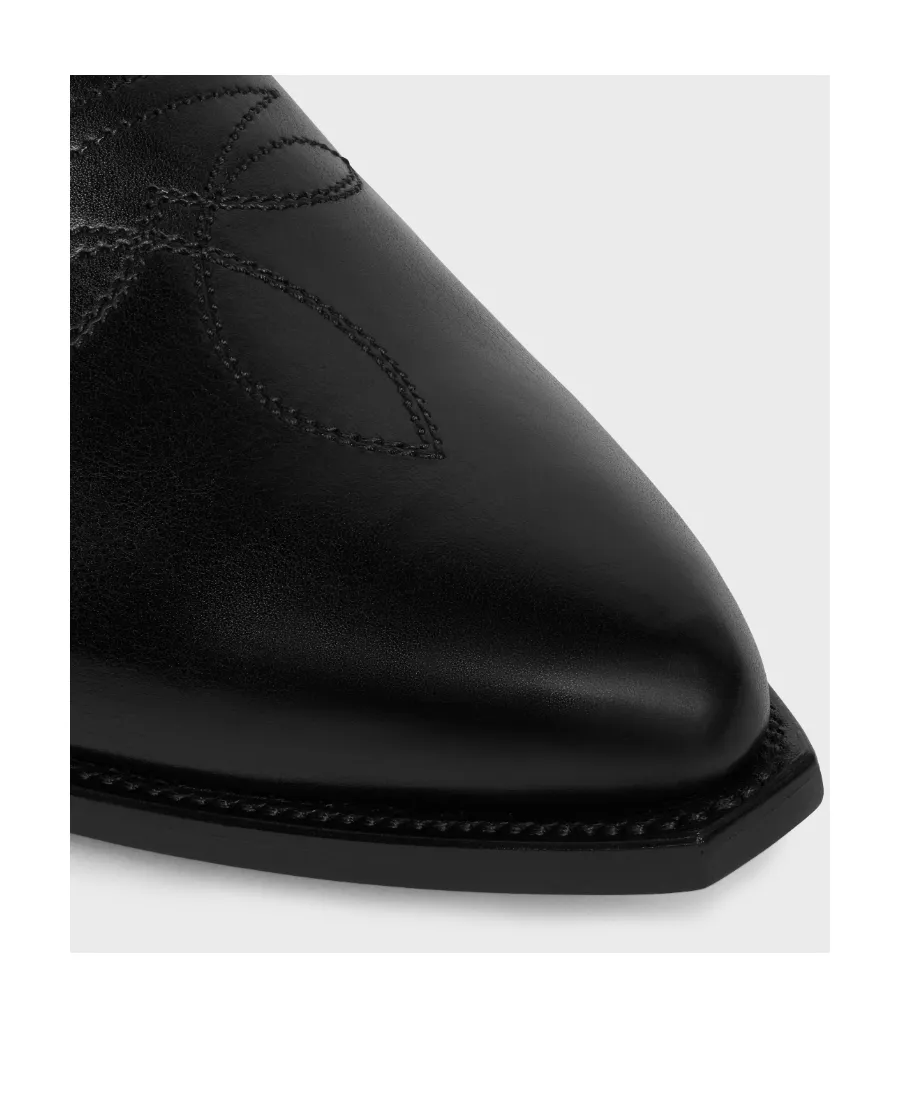 Moon Zipped Boots In Calfskin