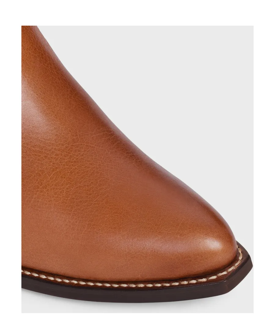High Boot Western Boots In Calfskin