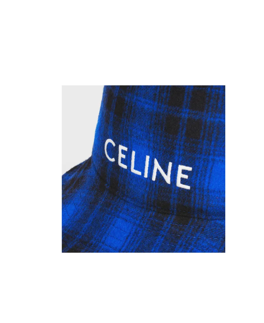 Bucket Hat In Checked Flannel