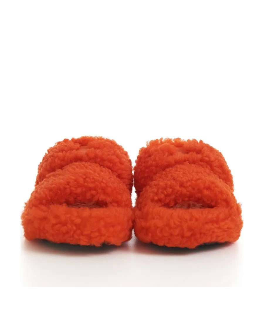 Fur Slides Triomphe Open Slide In Shearling