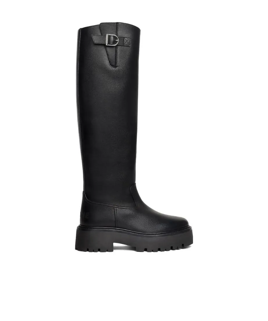 Buckled High Boot In Calfskin