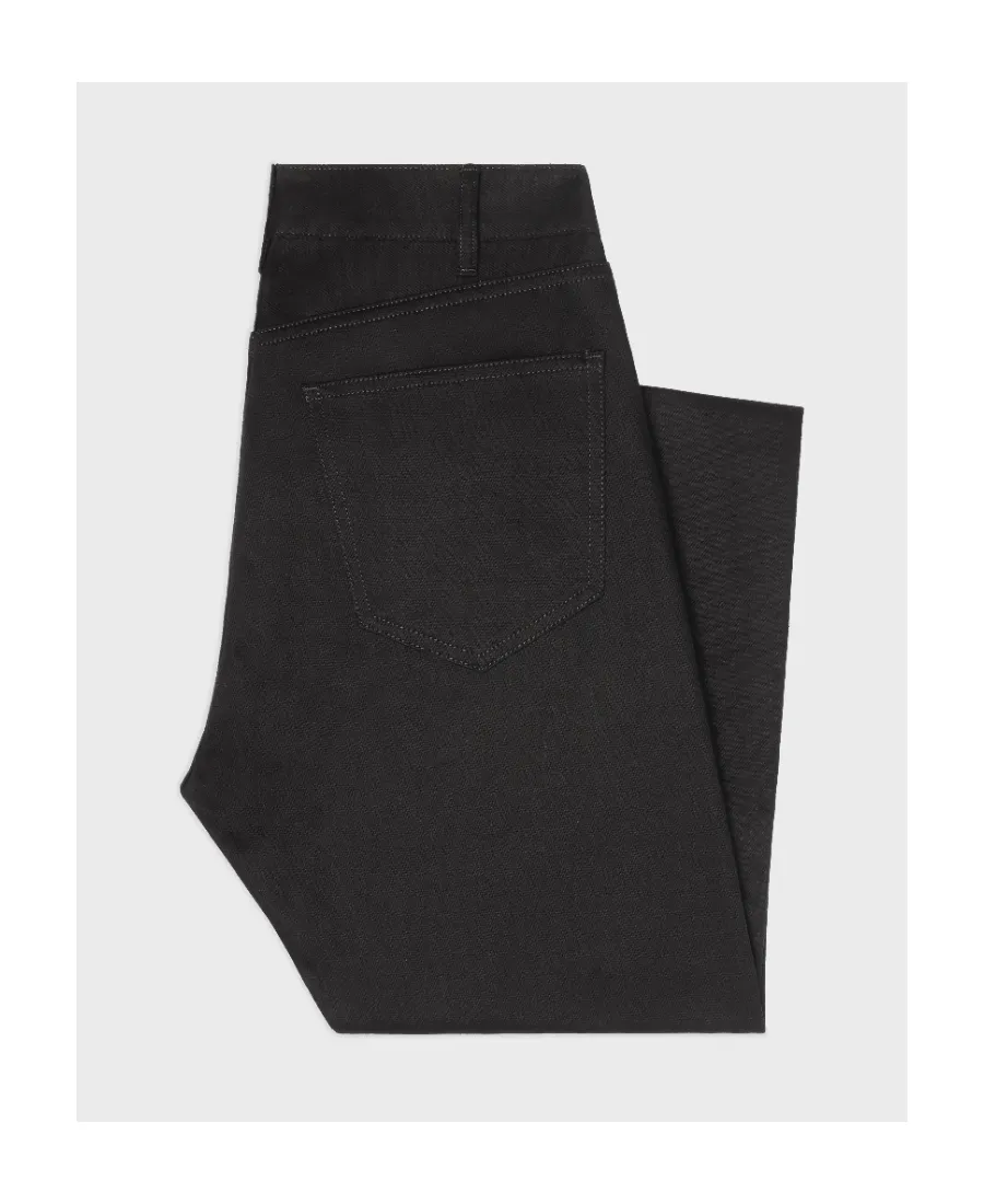 Lou Jeans In Pure Black Wash Denim
