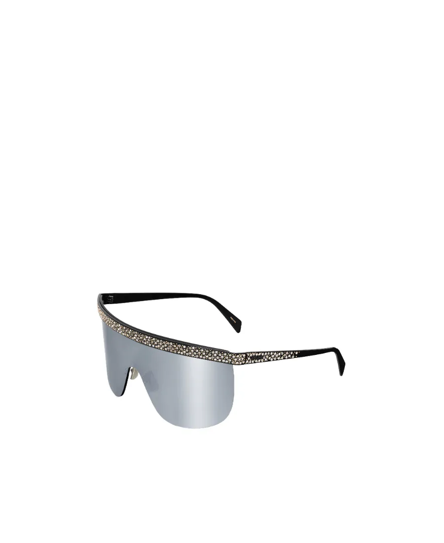 Moon Sunglasses In Metal With Crystals