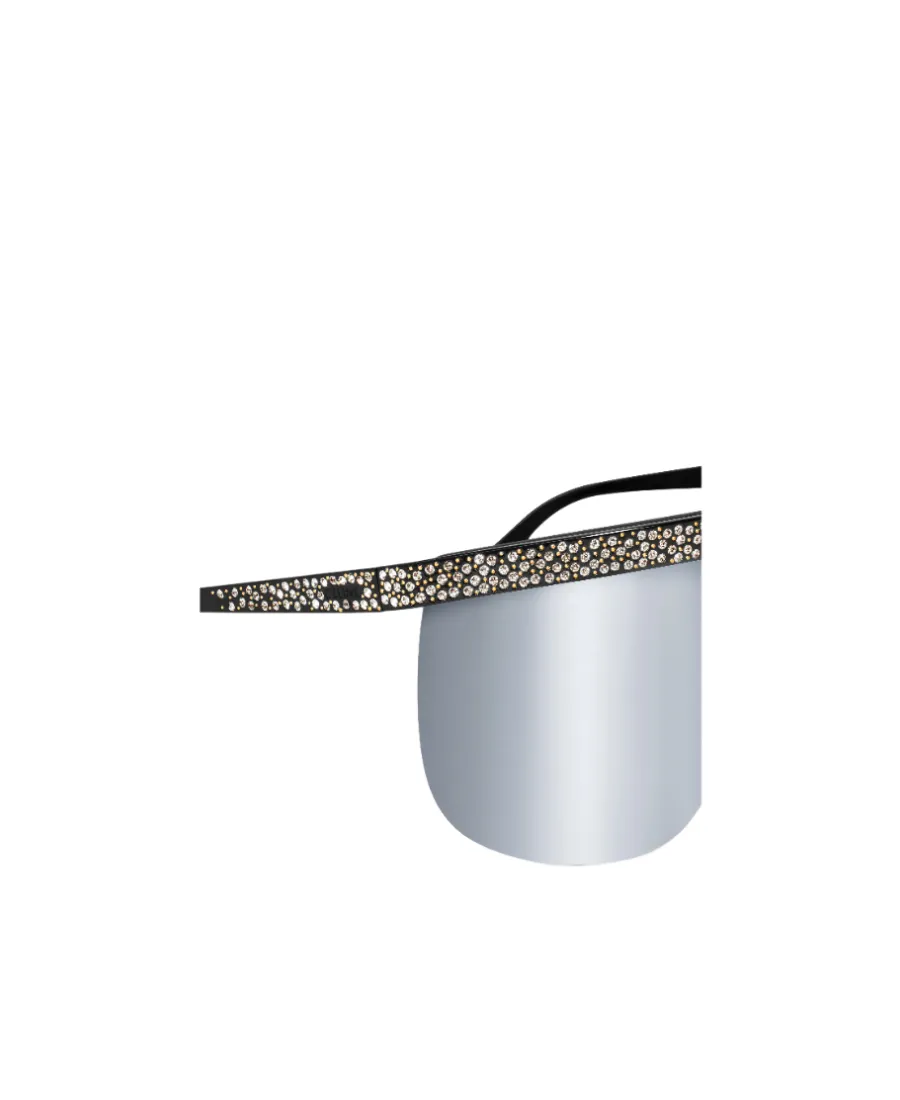 Moon Sunglasses In Metal With Crystals