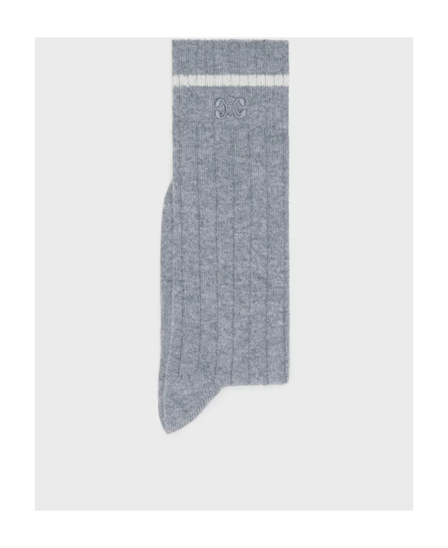 Triomphe Socks In Ribbed Cashmere