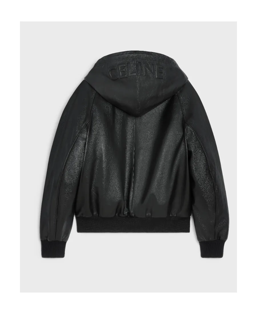 Hooded Jacket In Soft Lambskin