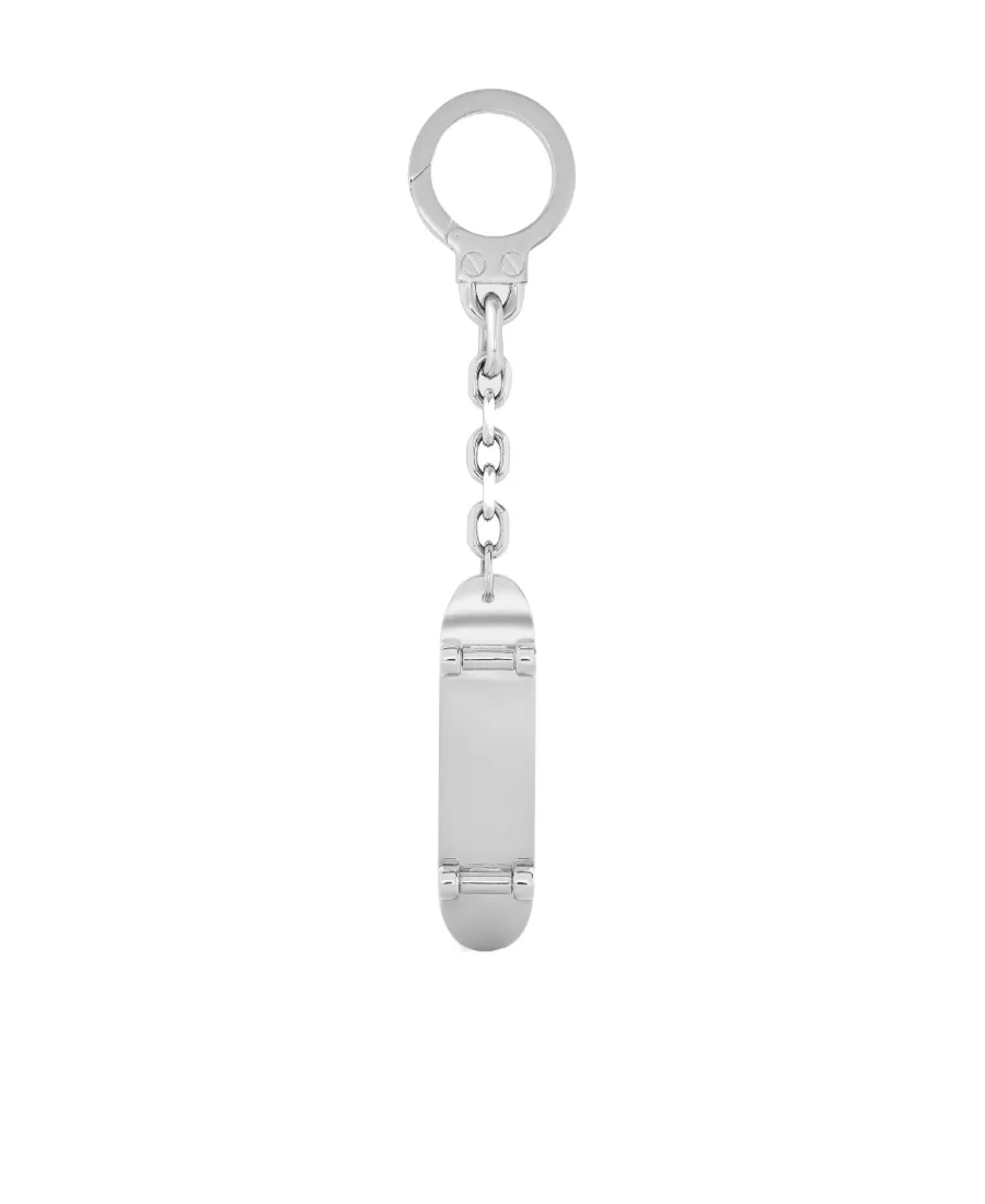Skateboard Charm In Brass And Enamel