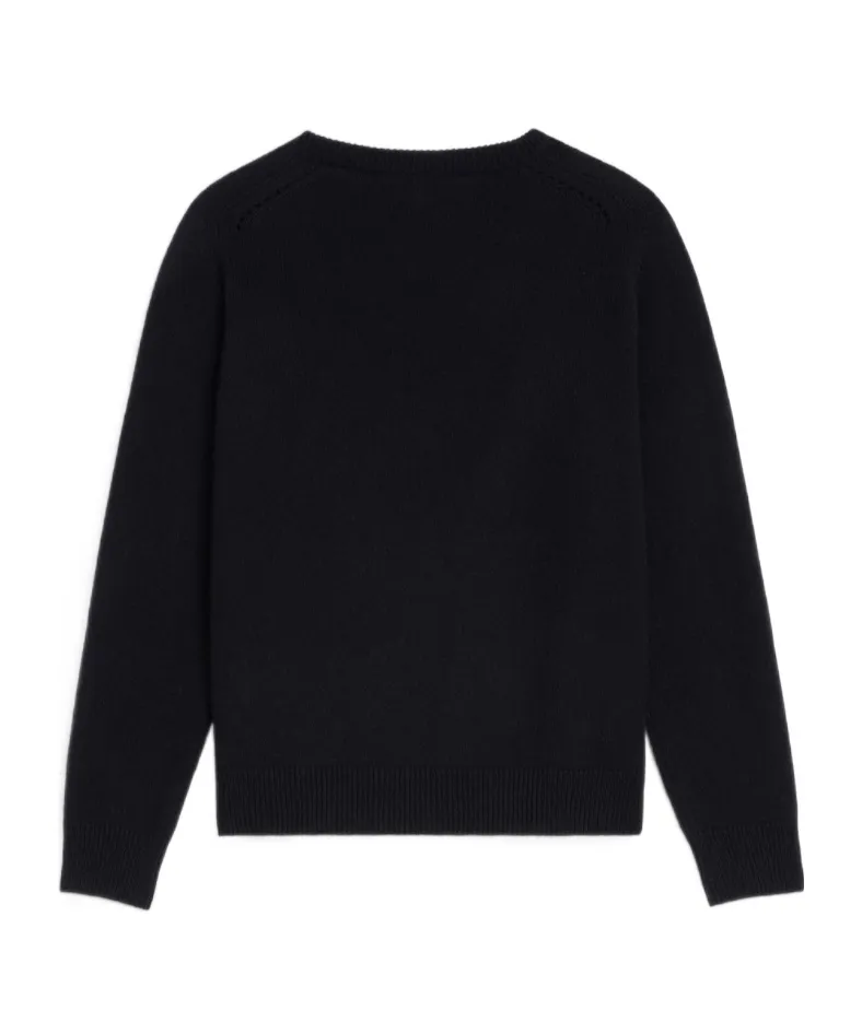 Triomphe V-Neck Sweater In Heritage Cashmere