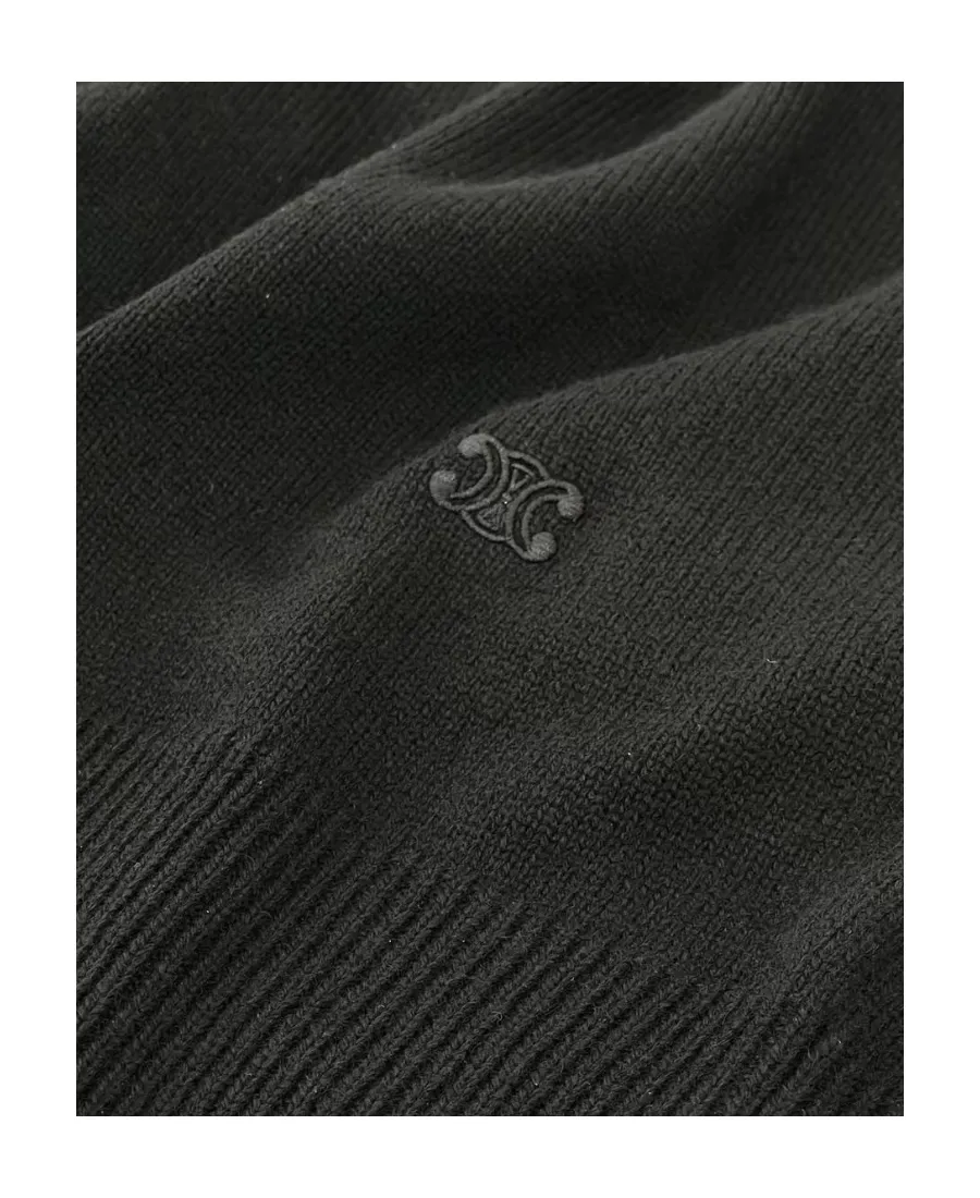 Triomphe V-Neck Sweater In Heritage Cashmere