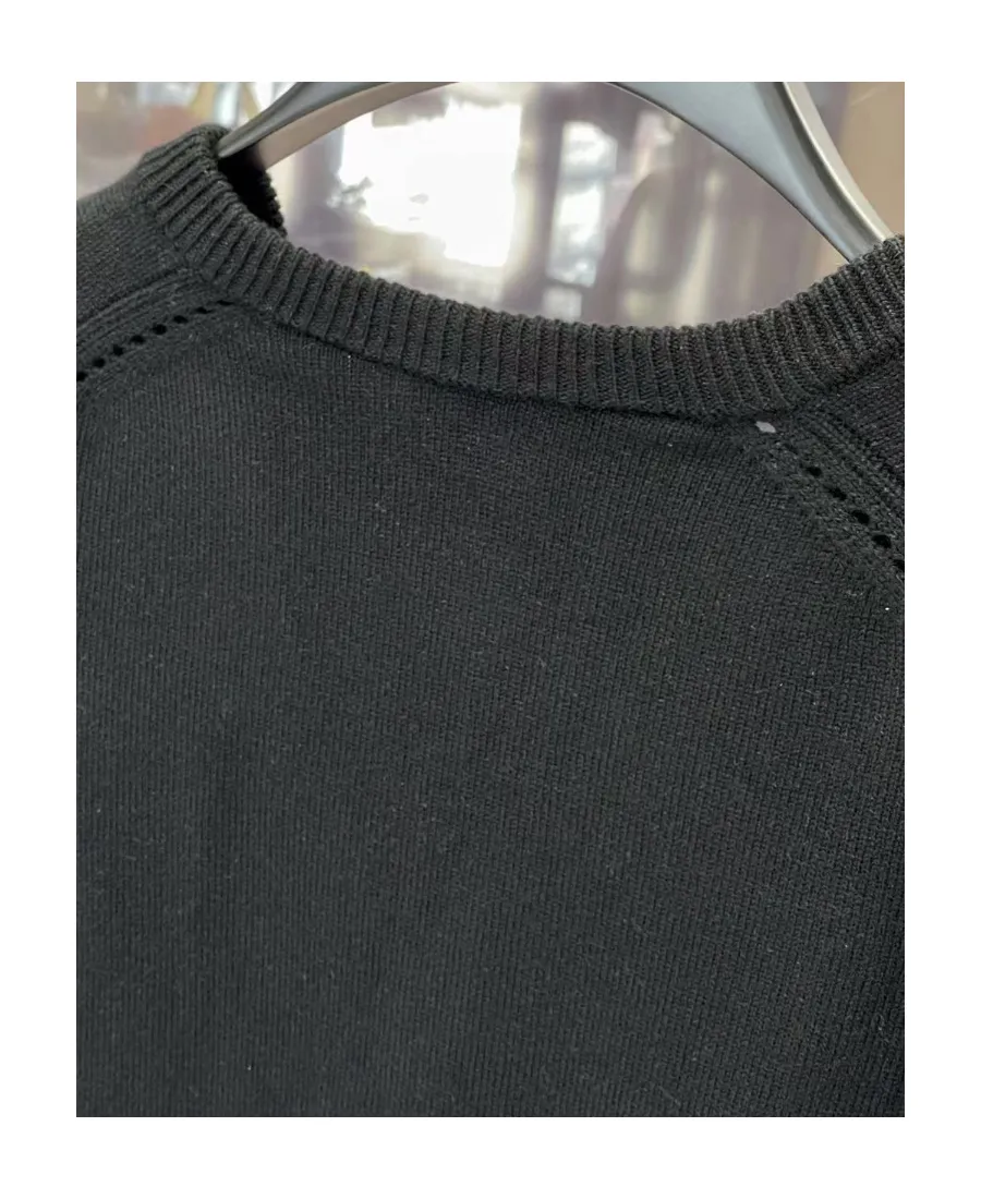 Triomphe V-Neck Sweater In Heritage Cashmere