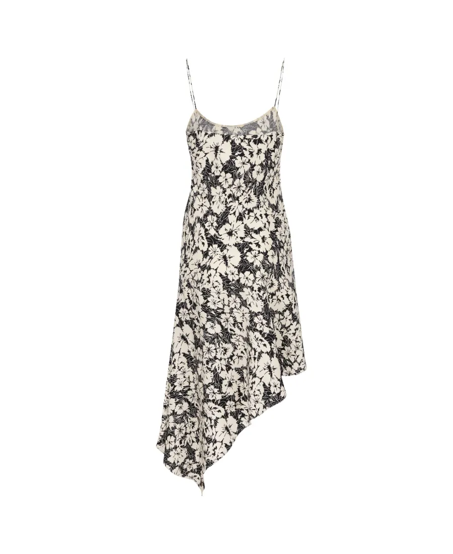 Asymmetrical Suspender Dress