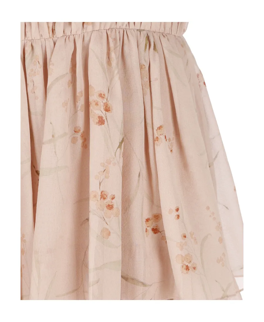 Short Dress In Silk Georgette