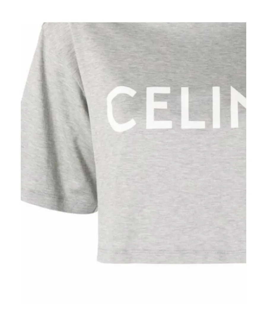 Cropped Cotton Jersey T-Shirt