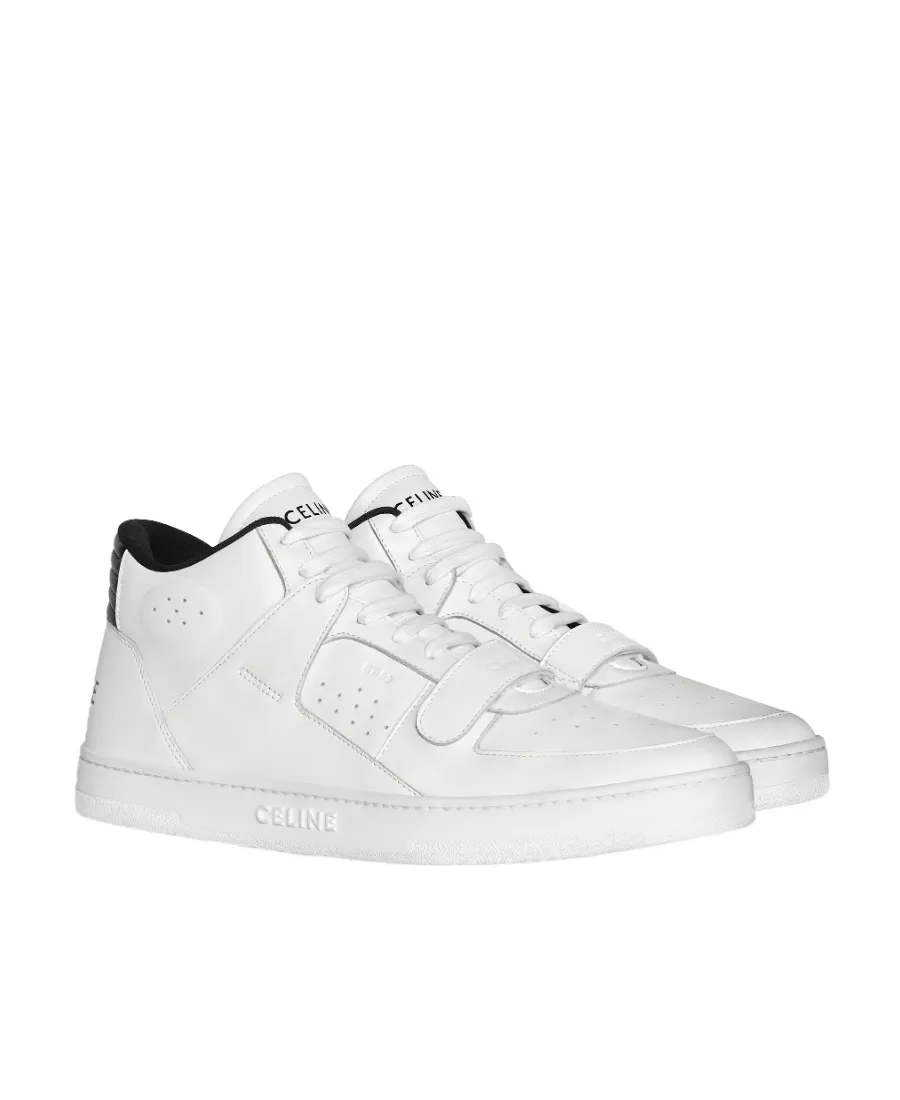 Ct-02 Mid Sneaker With Velcro In Calfskin