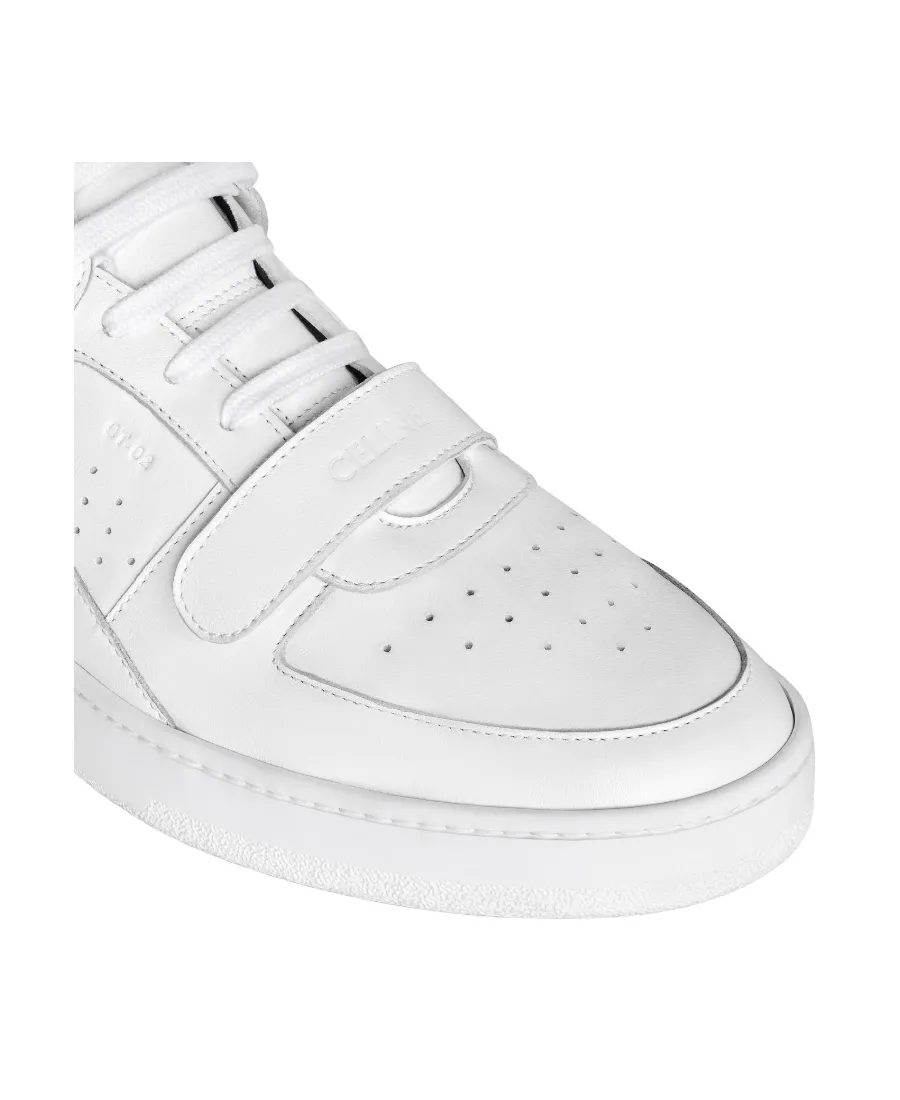 Ct-02 Mid Sneaker With Velcro In Calfskin