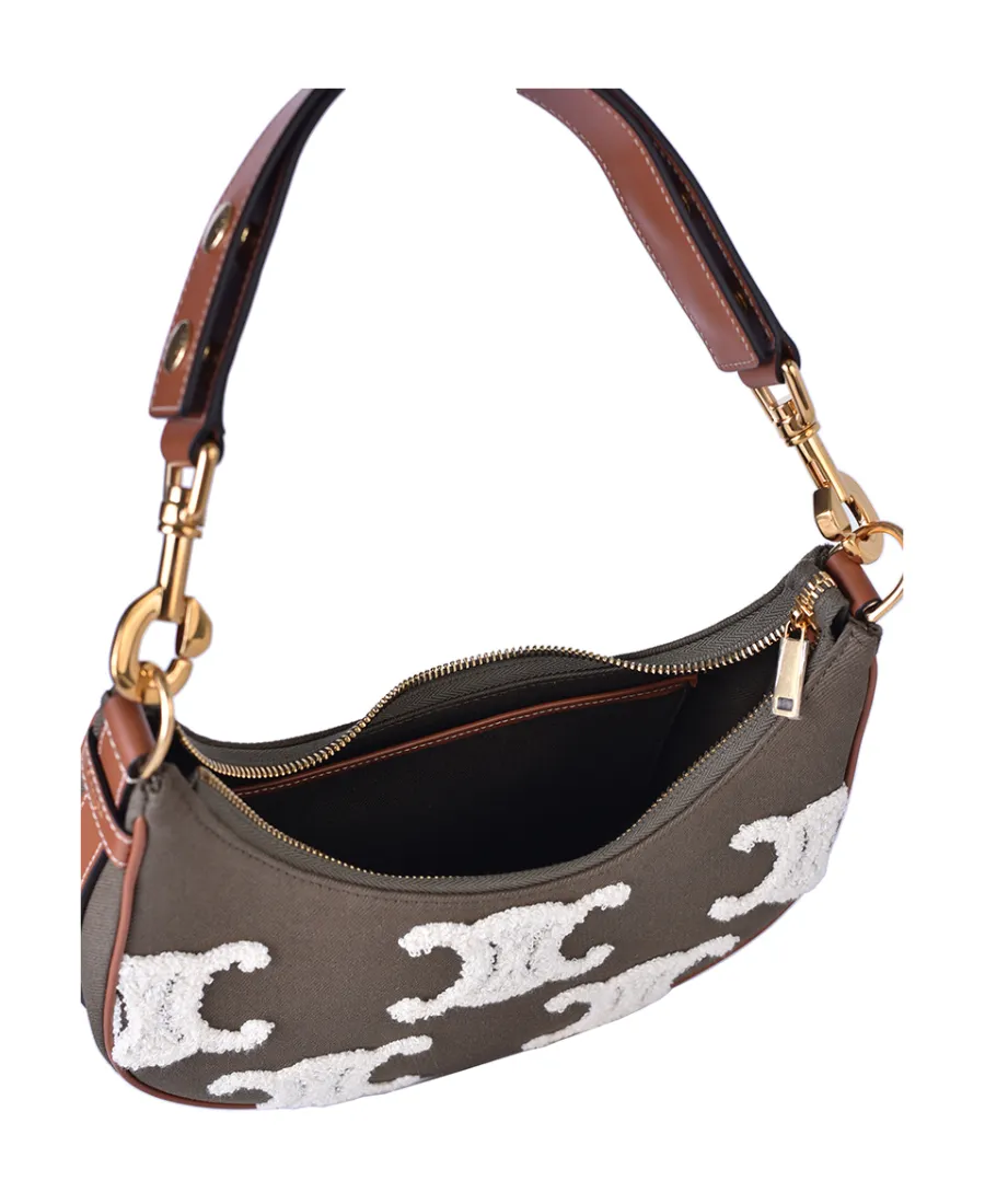 Ava Triomphe Embroidered Shoulder Bag