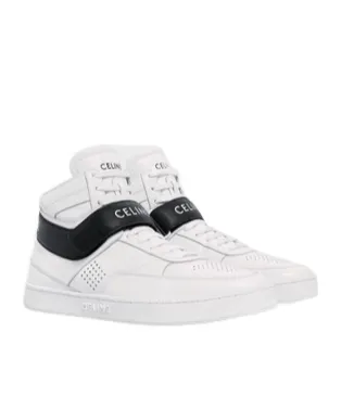 Ct-03 High Sneaker With Velcro In Calfskin