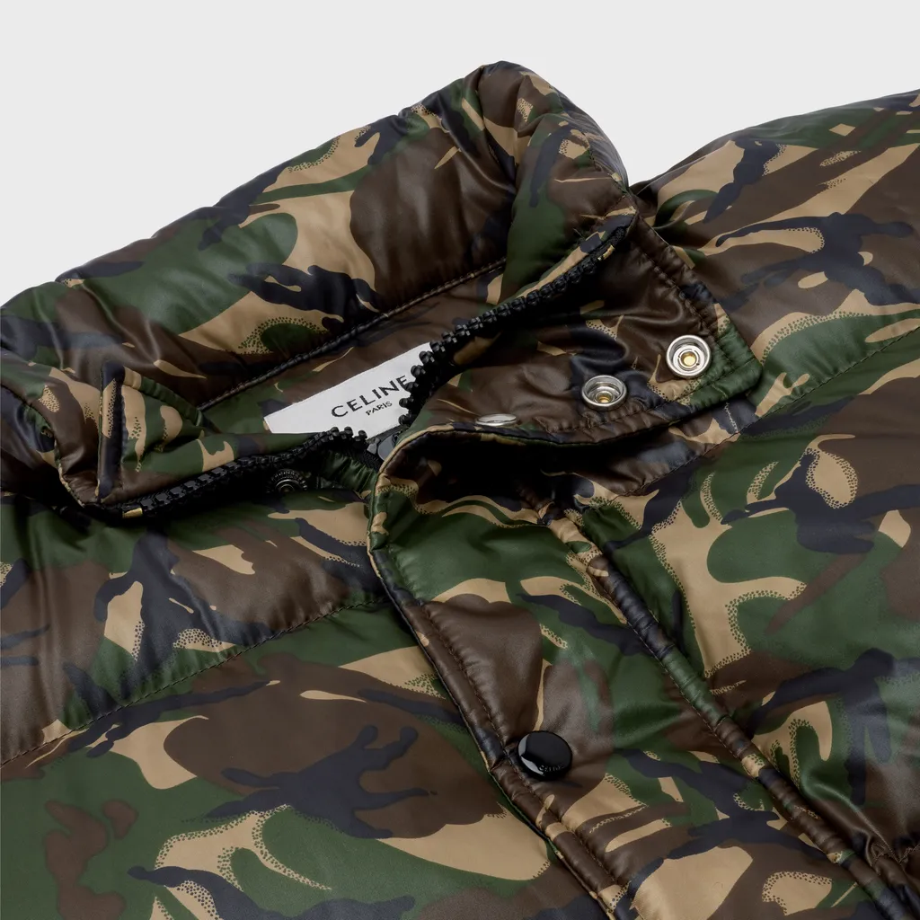 Loose Jacket In Printed Nylon