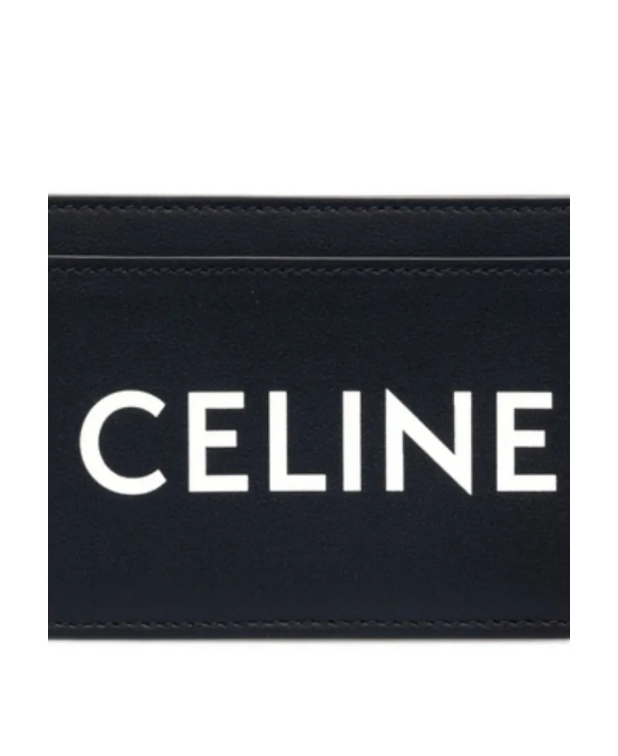 Card Holder In Smooth Calfskin With Celine Print