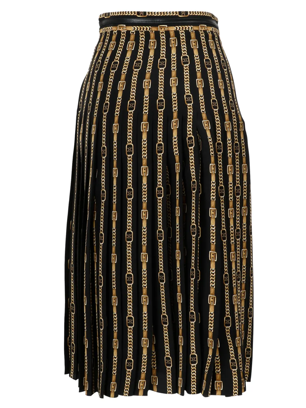 Pleated Skirt In Crepe De Chine