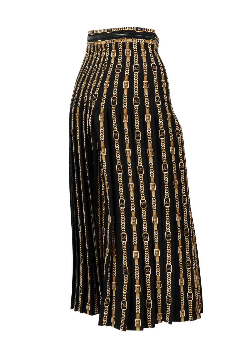 Pleated Skirt In Crepe De Chine