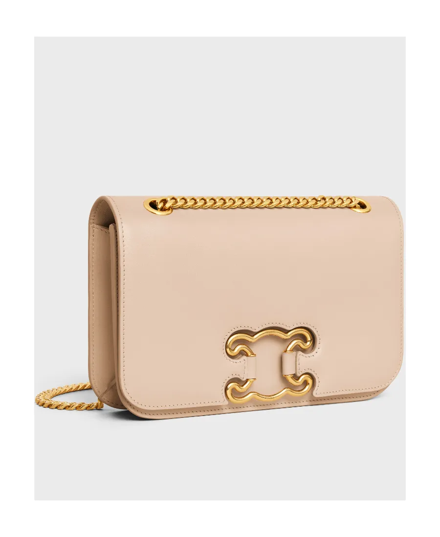 Medium Bag Triomphe Frame In Shiny Calfskin